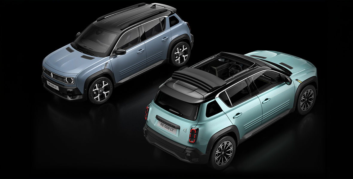 avattavan plein sud™ -kangaskatto tai kiinteä katto kattokaiteilla